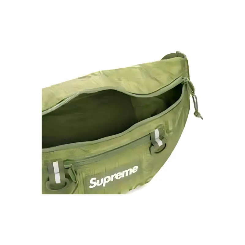 Supreme SS19 Nylon Sling Bag, Fanny Pack Regular Unisex Olive Green-4