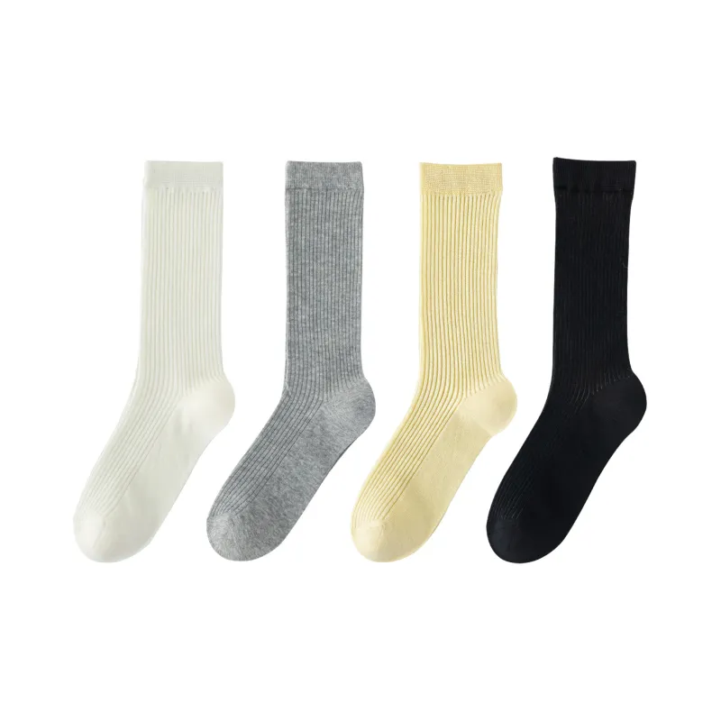 XXLLG Mid Calf Socks Women's 4 Pack-8