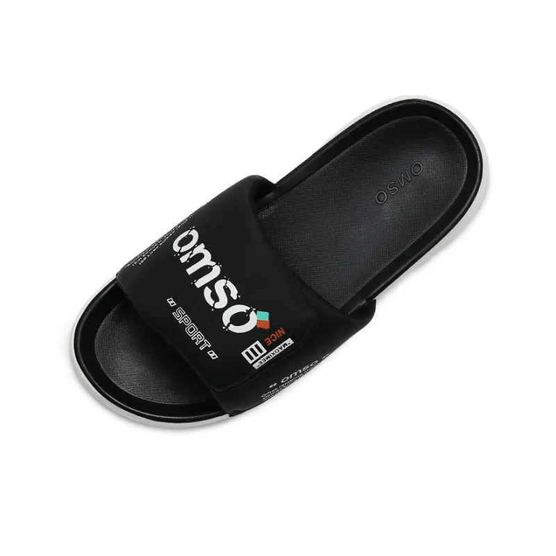 OMSO Slide Slippers Unisex Black-1