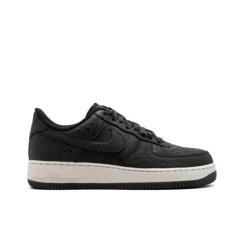 Nike Air Force 1 07 Premium Essential Slip-Resistant Coverage Low-Top Skateboard Shoes Women's Black White-1