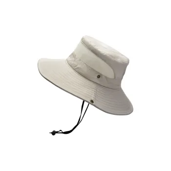 Yi Bu Kang Polyester Large Brim Sun Hat Pony Hat Bucket Hat Unisex
