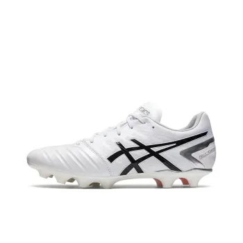 Asics DS LIGHT AG Rubber Short Studs Artificial Ground Anti Slip Wear Resistant Soccer Shoes Men's White Black