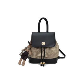 UNITE STAR PU Backpack, Bucket Bag, Backpack Women's Black