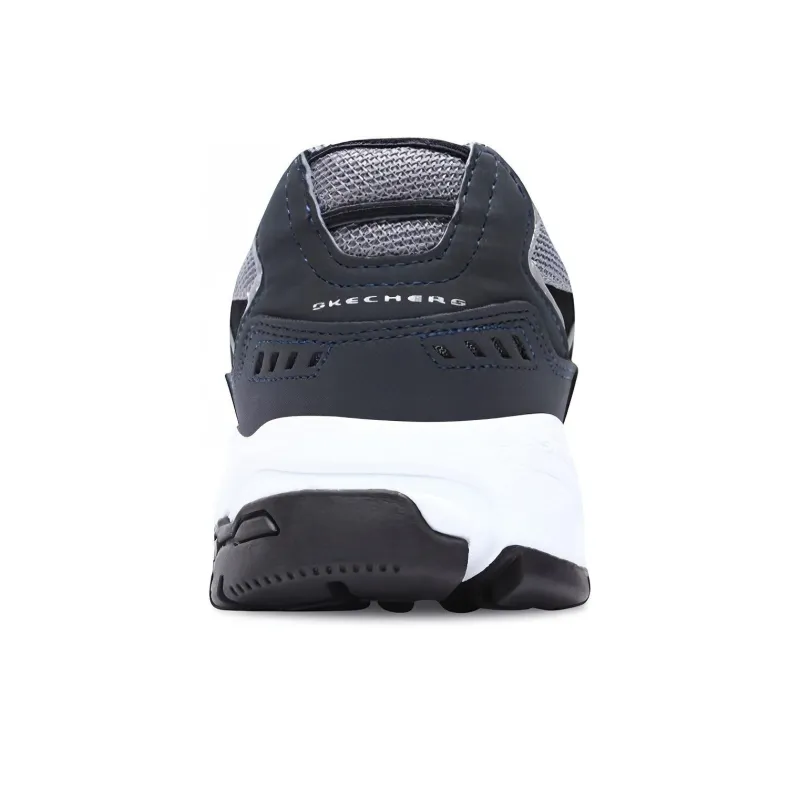 Skechers Stamina Cushioning Anti Slip Wear Resistant Breathability Low Top Chunky Sneakers Men's Black-3
