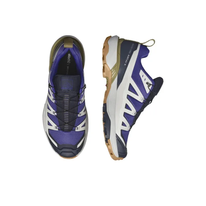 SALOMON X ULTRA 360 Cushioned Slip Resistant Low Top Outdoor Shoes Men's Blue Brown-3