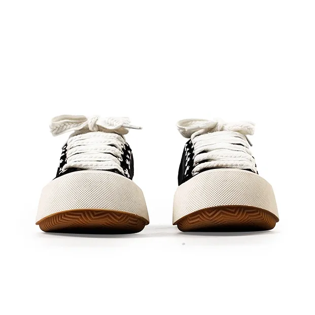 Wonderful Couple Wear-Resistant Lightweight Height Increasing Low-Top Skateboard Shoes Women's-3