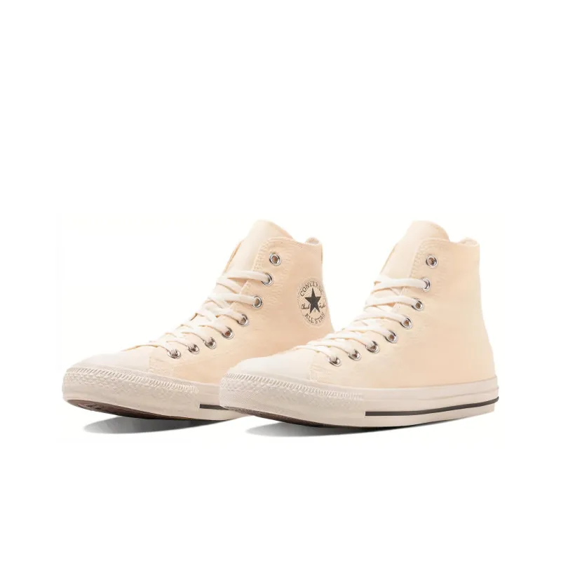 Converse All Star WASHEDCANVAS HI Durable Cushioning High Top Canvas Shoes Unisex Ecru Japan Version-2