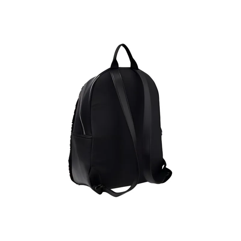 PUMA Leather Polyester Backpack Regular Unisex Black-4