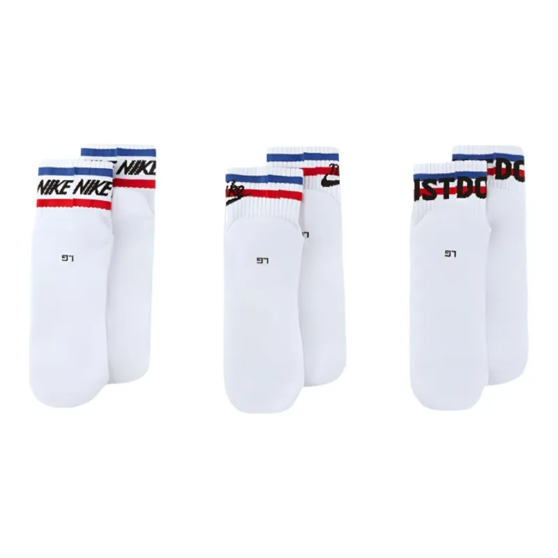 Nike Ankle Socks Unisex 3 Pack White-1