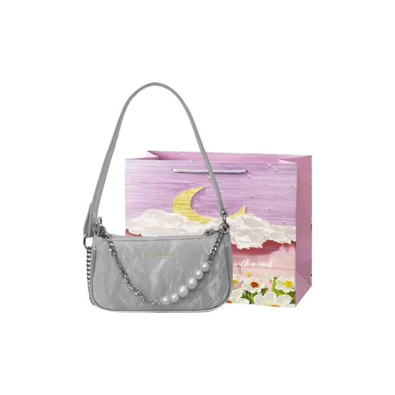 Bansusu PU Portable Crossbody Bag, Shoulder Bag Women's Pink/Silver/Ecru/Black-0