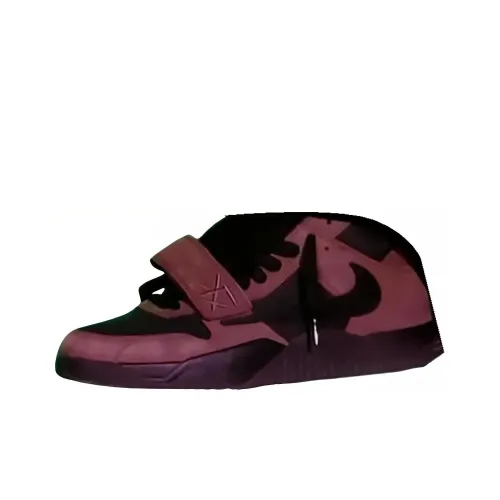 Nike Nike X Travis Scott Co brand Hook Wear Resistant Low Top Vintage Basketball Shoes Men's Black Purple