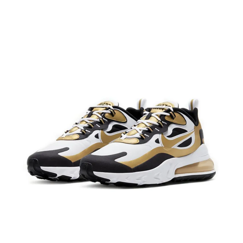 Nike Air Max 270 React White Metallic Gold-2