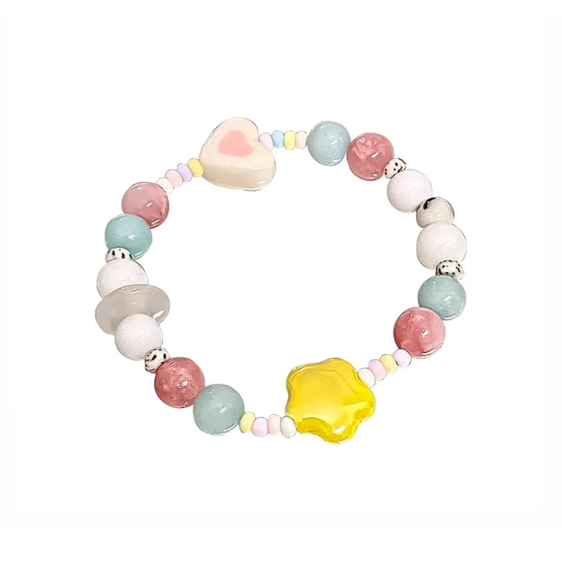Muyan Resin Lucky Stars Beaded Bracelet Women's-0