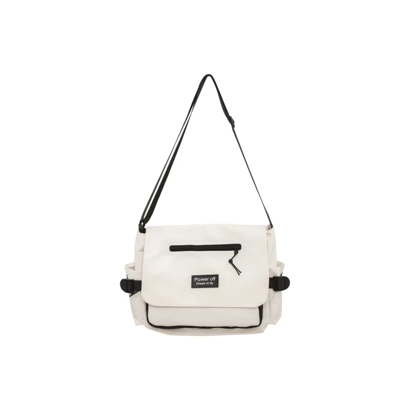 Alcohol Dragon Nylon Shoulder Bag Crossbody Bag Regular Unisex Black/Blue/Pure White/White & Black-7