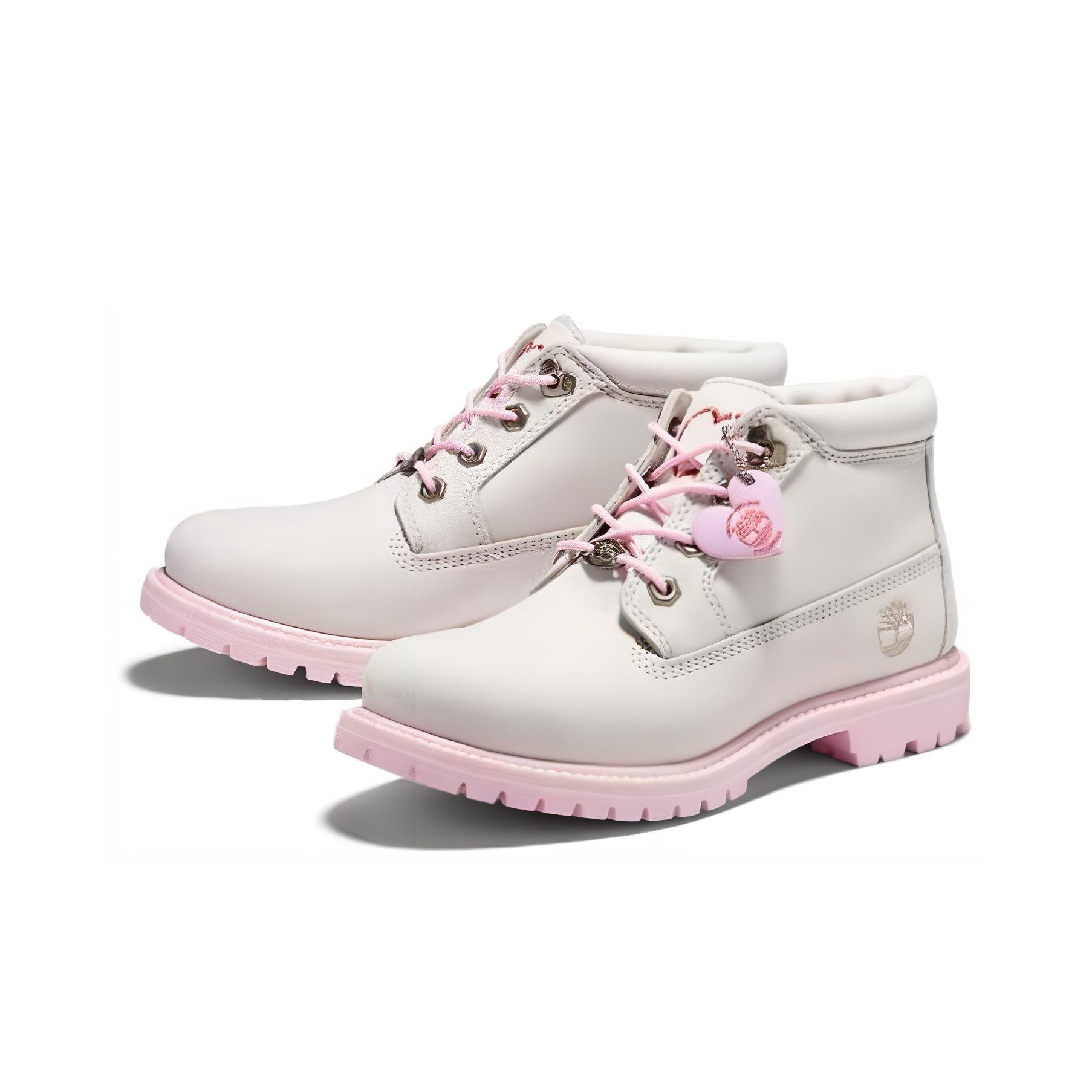 Timberland Women ss Nellie Chukka Double Waterproof Boot White Pink Women s POIZON