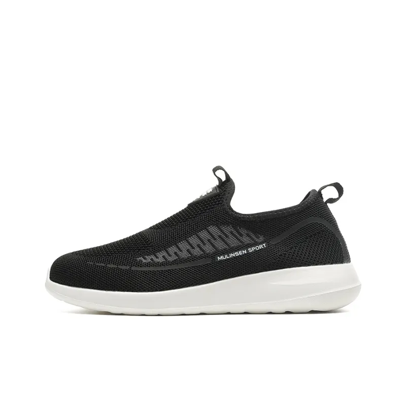 Mulinsen Moisture Wicking, Rebound Height Increasing, Balance, Lightweight Low Top Casual Shoes Women's Black-0