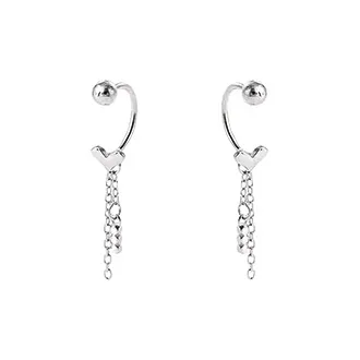 SHARK BABY S999 Fine Silver Earrings Women's
