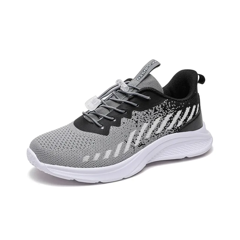 Mulinsen Moisture Wicking, Height Increasing, Support, Lightweight, Breathable Low Top Casual Shoes Women's Black Gray-4