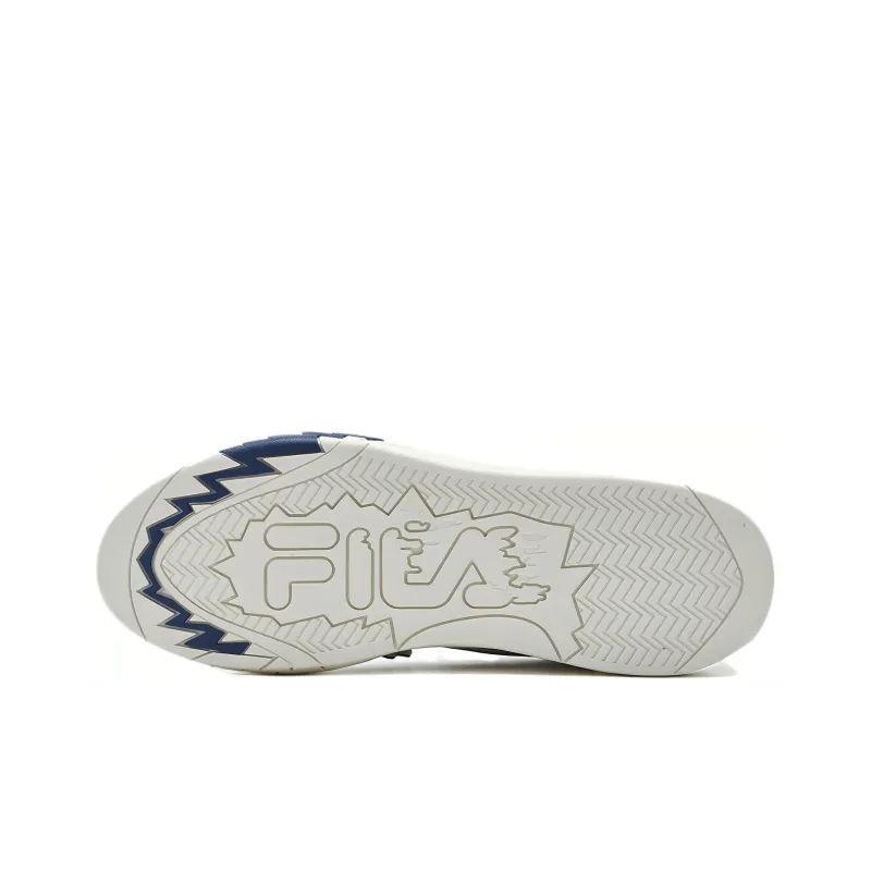 FILA FUSION DESPERADO LOW Low Anti Slip Wear Resistant Low Top Vintage Basketball Shoes Men's White Red-3