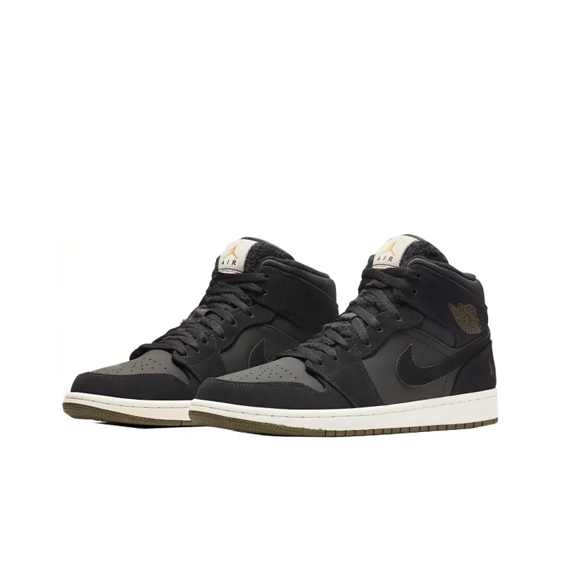 Jordan 1 Mid Black Olive Canvas-2