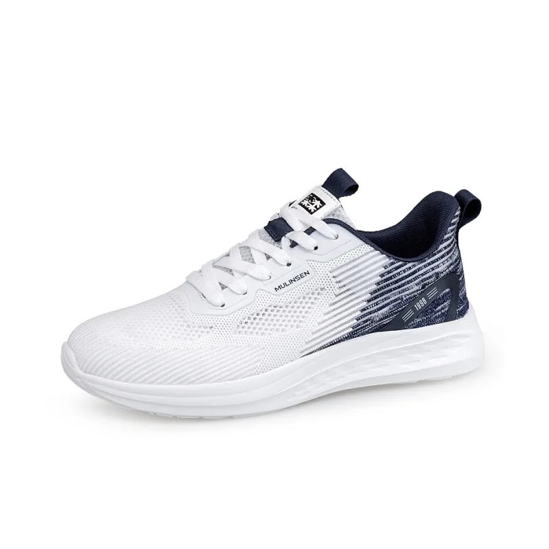 Mulinsen MULINSEN Cushioning Wear-Resistant Quick Dry Lightweight Height Increasing Low-Top Running Shoes Men's-1