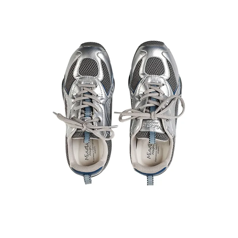 Wonderful Couple Anti-Slip Wear-Resistant Breathable Lightweight Low-Top Casual Shoes Women's Moonlight Silver-2