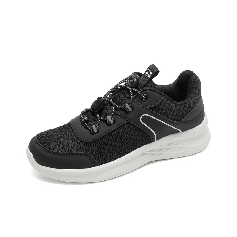Mulinsen Moisture Wicking, Rebound Height Increasing, Lightweight, Breathable Low Top Casual Shoes Women's Black-1