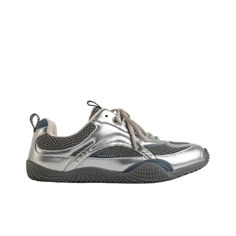 Wonderful Couple Anti-Slip Wear-Resistant Breathable Lightweight Low-Top Casual Shoes Women's Moonlight Silver-1