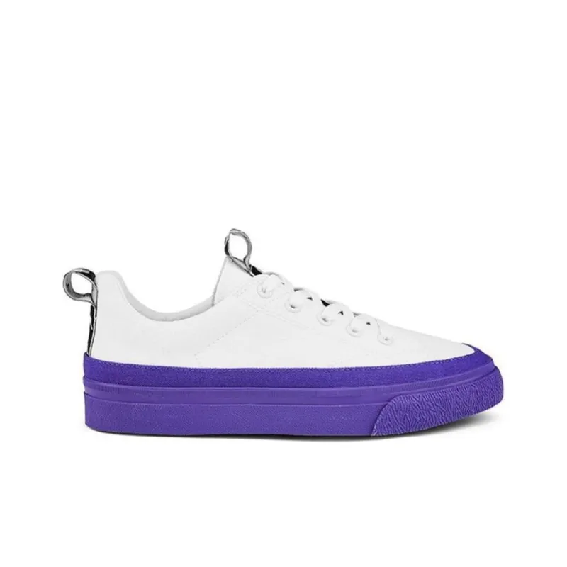 Kappa BANDA Label String Slip-Resistant Low-Top Canvas Shoes Unisex Royal Purple-1