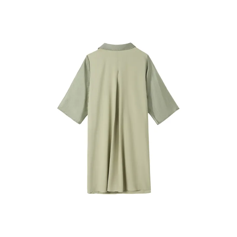 H YXIANG Short Sleeved Dresses Women's-4
