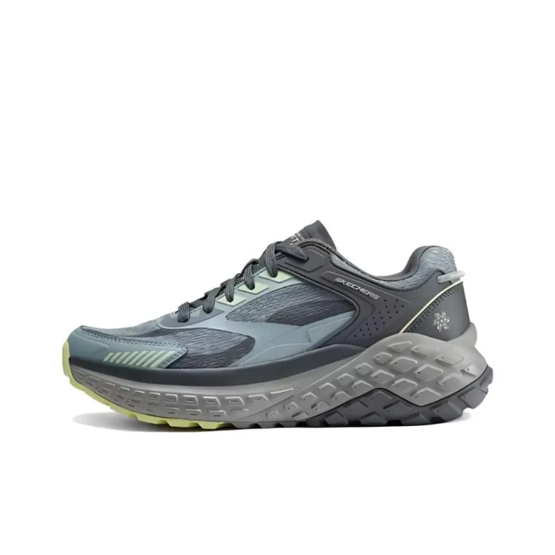 Skechers Sport Casual Shoes Men Low Top Gray Blue Yellow-0
