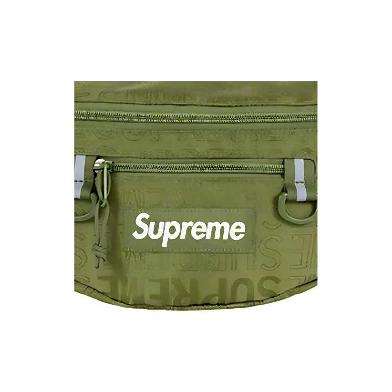 Supreme SS19 Nylon Sling Bag, Fanny Pack Regular Unisex Olive Green-3