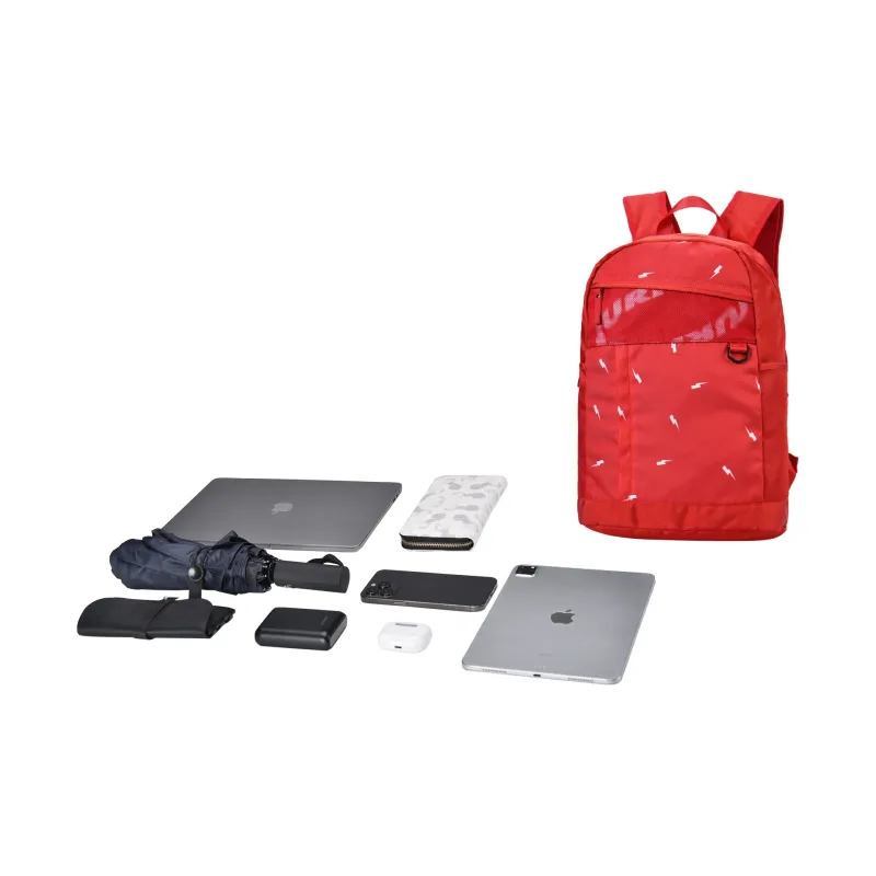 TURN UP Nylon Laptop Bag With Anti Backpack Design Regular Unisex Red-3