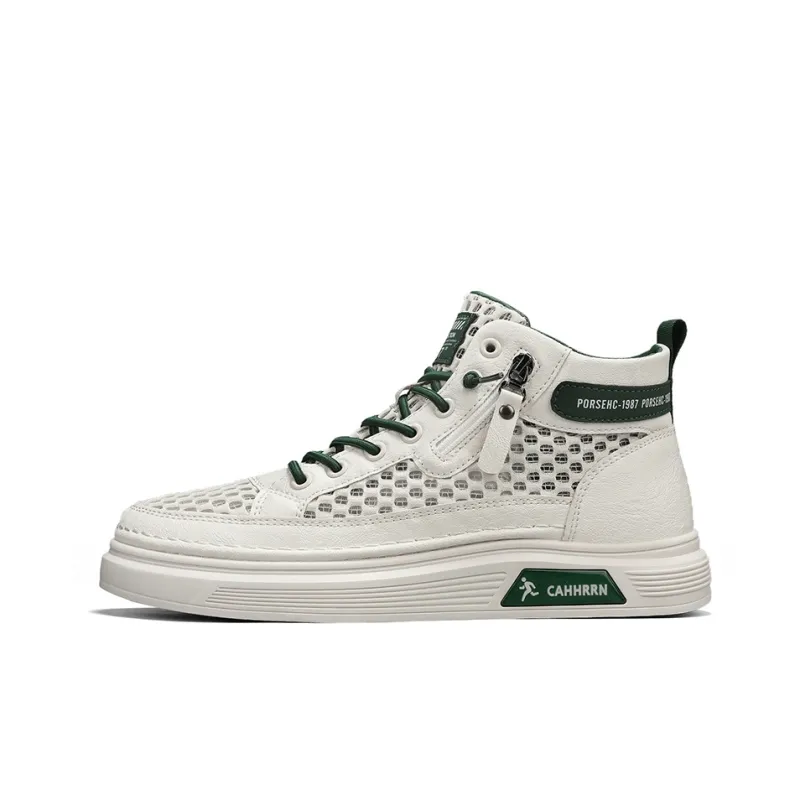 CAHHRRN Breathable Mid-Top Skateboard Shoes Men's-0