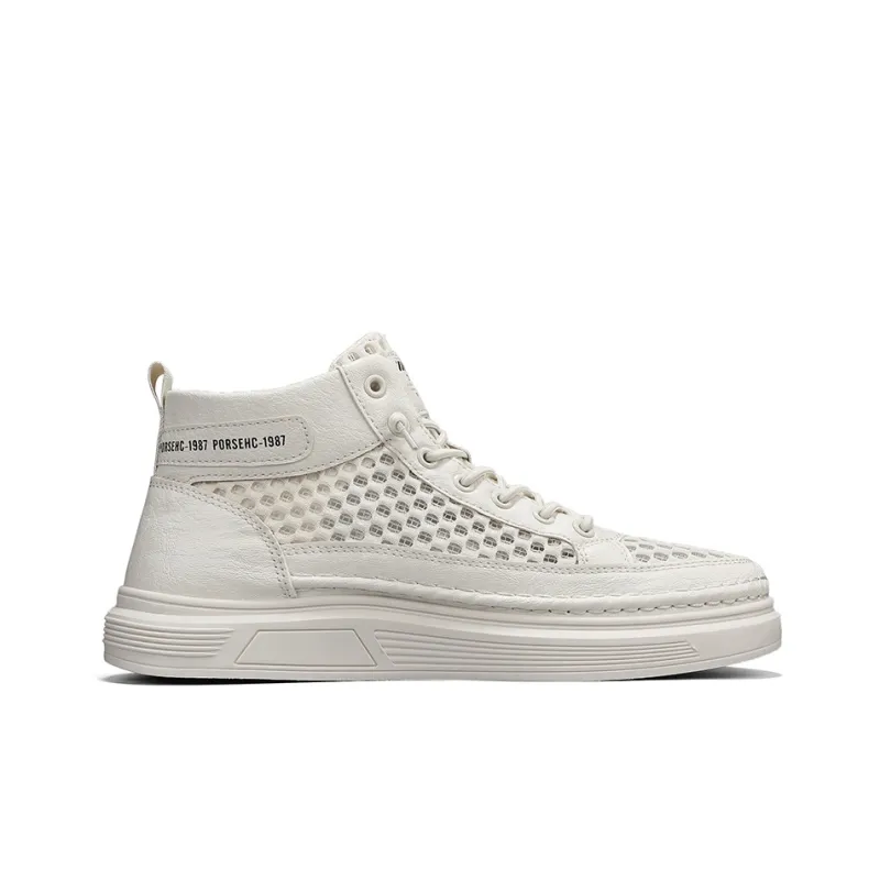 CAHHRRN Breathable Mid-Top Skateboard Shoes Men's-7