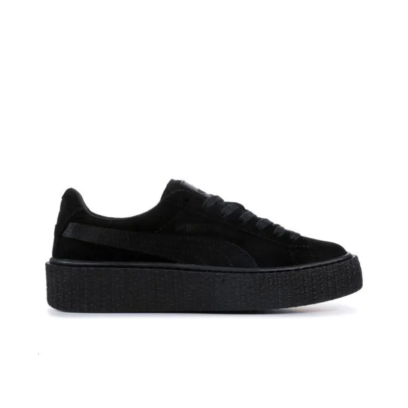 PUMA Creepers Rihanna Fenty Satin Black Women's-2