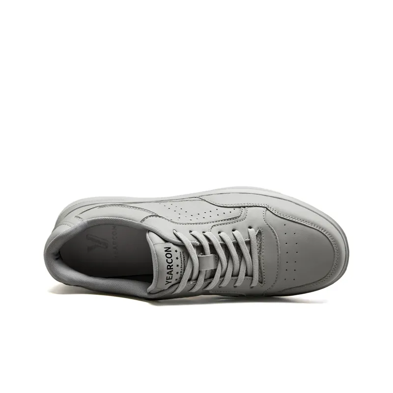 YEARCON Skateboard Shoes Men Low Top Gray-2
