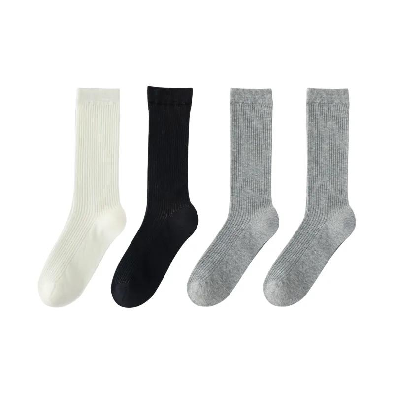 XXLLG Mid Calf Socks Women's 4 Pack-6