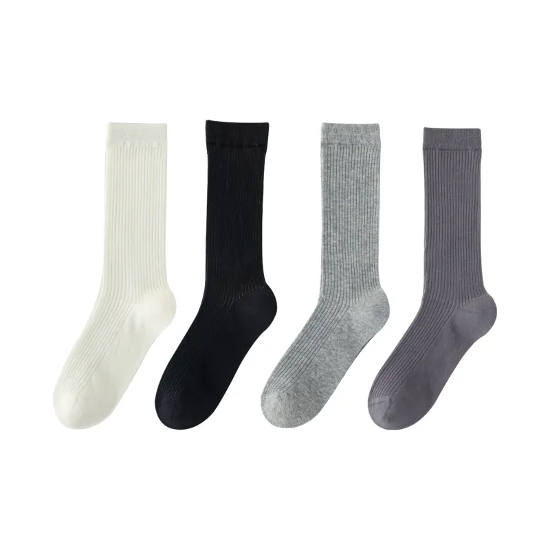 XXLLG Mid Calf Socks Women's 4 Pack-7