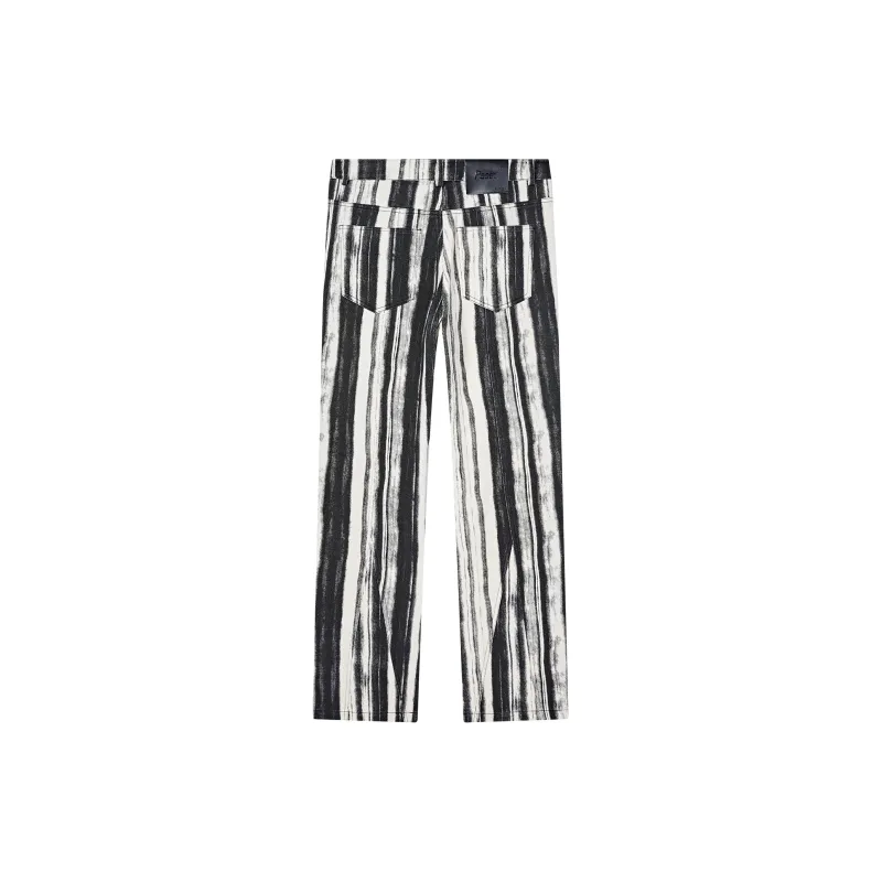 PASET Jeans Unisex Black White-1
