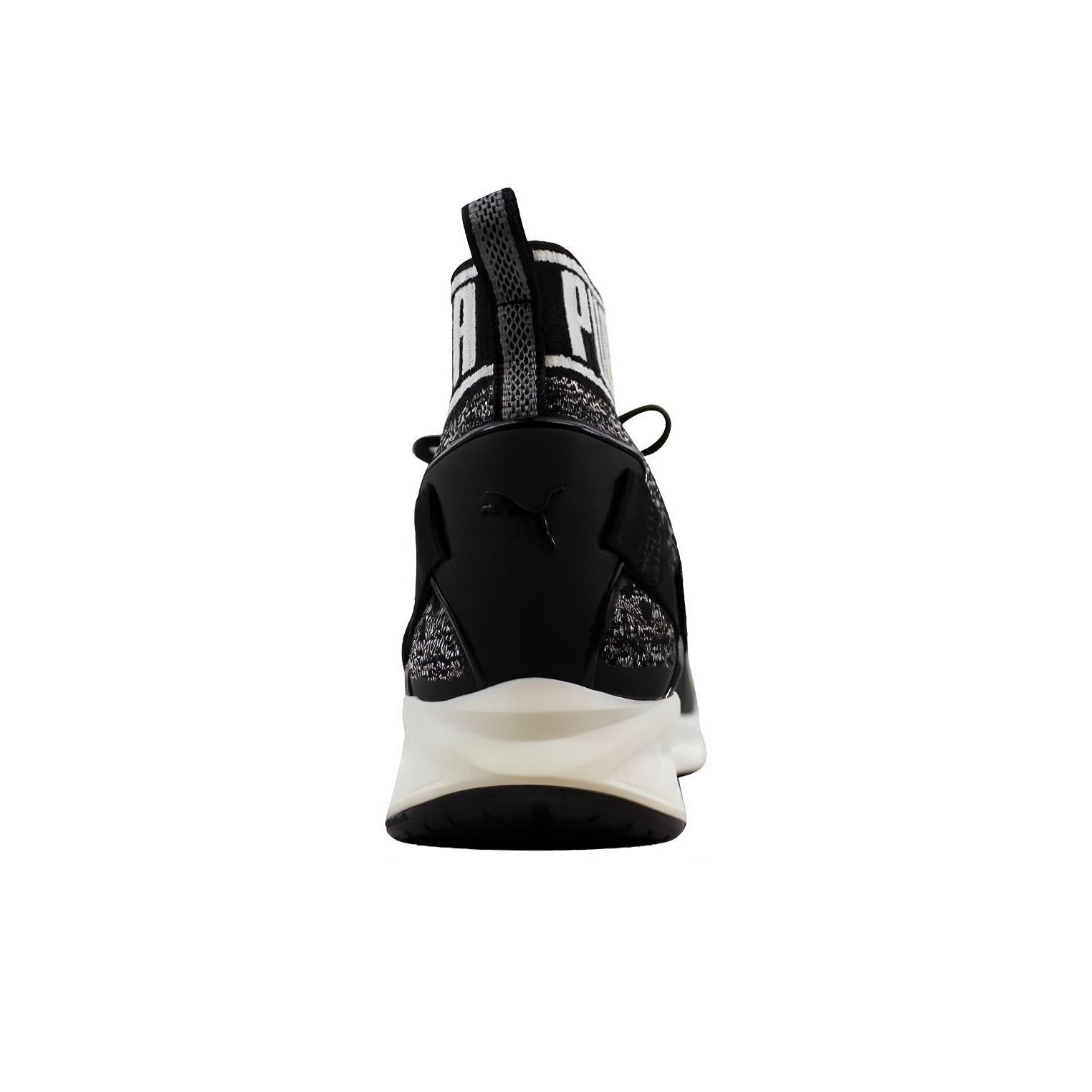 PUMA Ignite EvoKnit Black Quiet Shade White POIZON