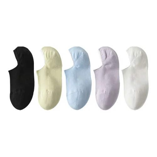 AUGUST No Show Socks Women's 5 Pack