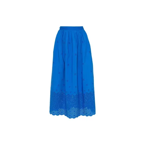 Ulla Johnson Casual Long Skirts Women's Cobalt Blue