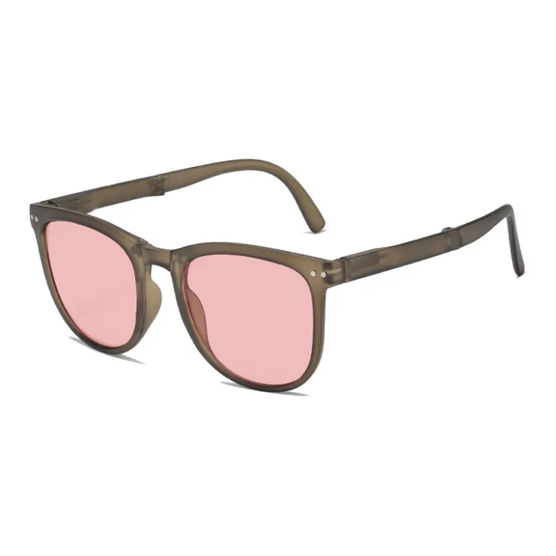 AAJF Round Portable Sunglasses Outdoor Travel Trendy Sunglasses Unisex-3