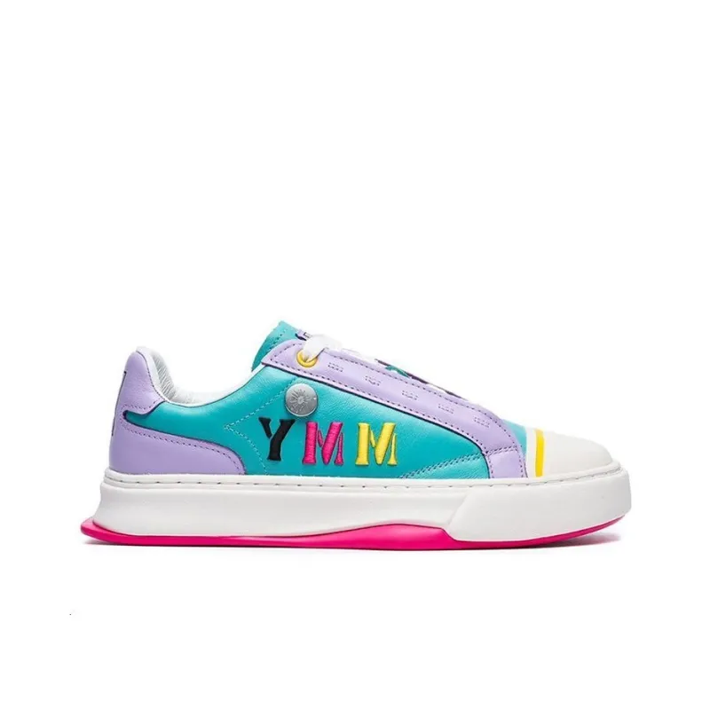 MIHARA YASUHIRO x FILA FM-4 -4 Wear-Resistant Low-Top Skateboard Shoes Women's Blue Green Purple-1