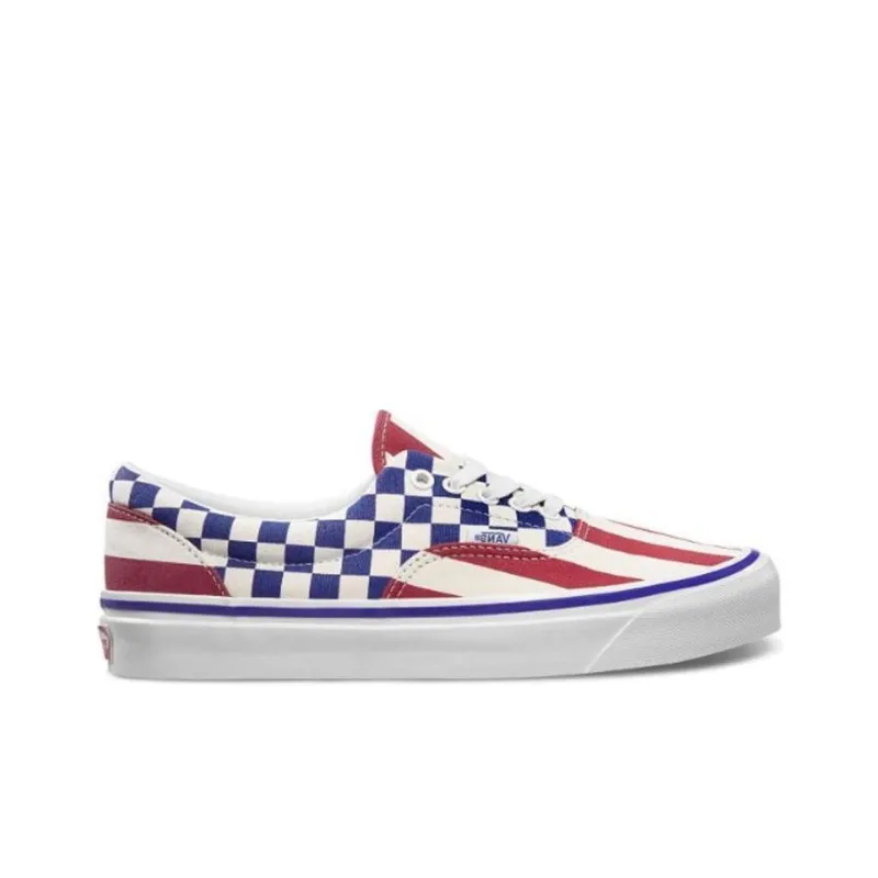 Vans Era 95 Anaheim Factory Red Stripes Blue Checkers-1
