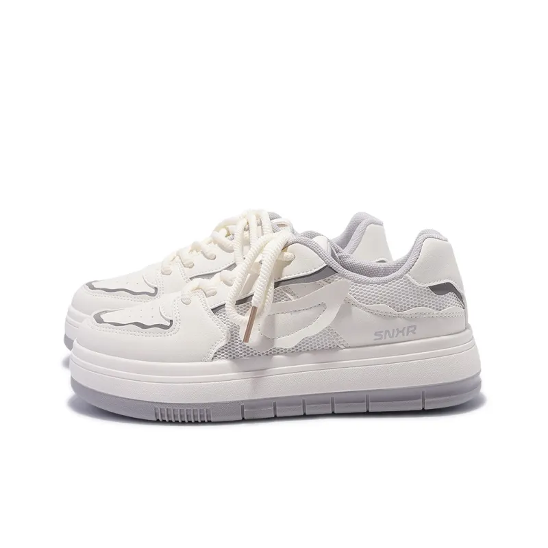 Miss Zhang Low Top Skateboard Shoes Women's White Gray-11
