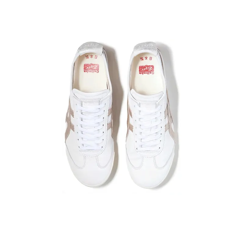 Asics Onitsuka Tiger Mexico 66 Deluxe Nm White Rose Gold Women's-3