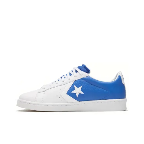 Converse Cons Pro Leather Skateboard Shoes Unisex Low-Top Blue/White