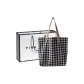 Dark Blue Plaid Bag